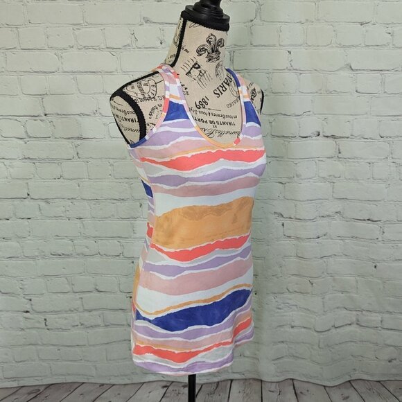 Lululemon Cool Racerback Bleacher Stripe Tank Top 6 - Picture 3 of 7